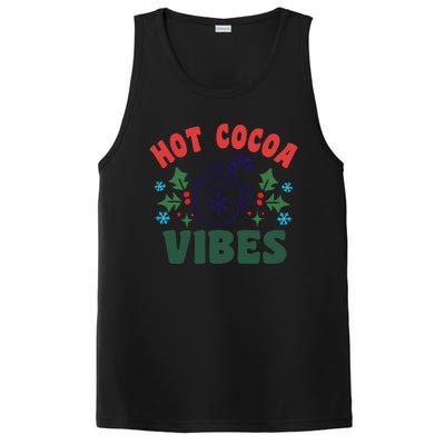 Cool Winter Christmas Hot Cocoa Vibes PosiCharge Competitor Tank