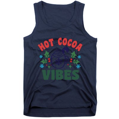 Cool Winter Christmas Hot Cocoa Vibes Tank Top