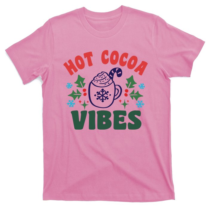 Cool Winter Christmas Hot Cocoa Vibes T-Shirt