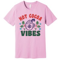 Cool Winter Christmas Hot Cocoa Vibes Premium T-Shirt