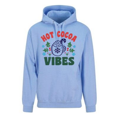 Cool Winter Christmas Hot Cocoa Vibes Unisex Surf Hoodie