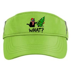 Cat What Christmas Murderous Black Cat Pushing Tree Xmas Gift Adult Drive Performance Visor