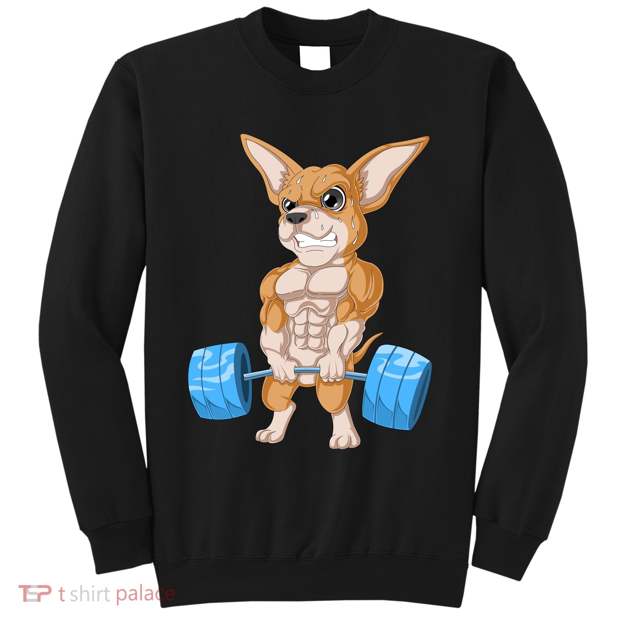 Chihuahua Weightlifting Sweatshirt