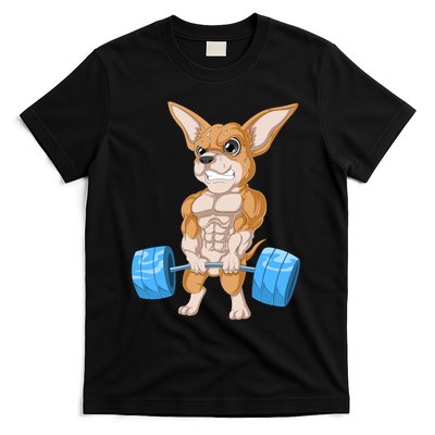 Chihuahua Weightlifting T-Shirt