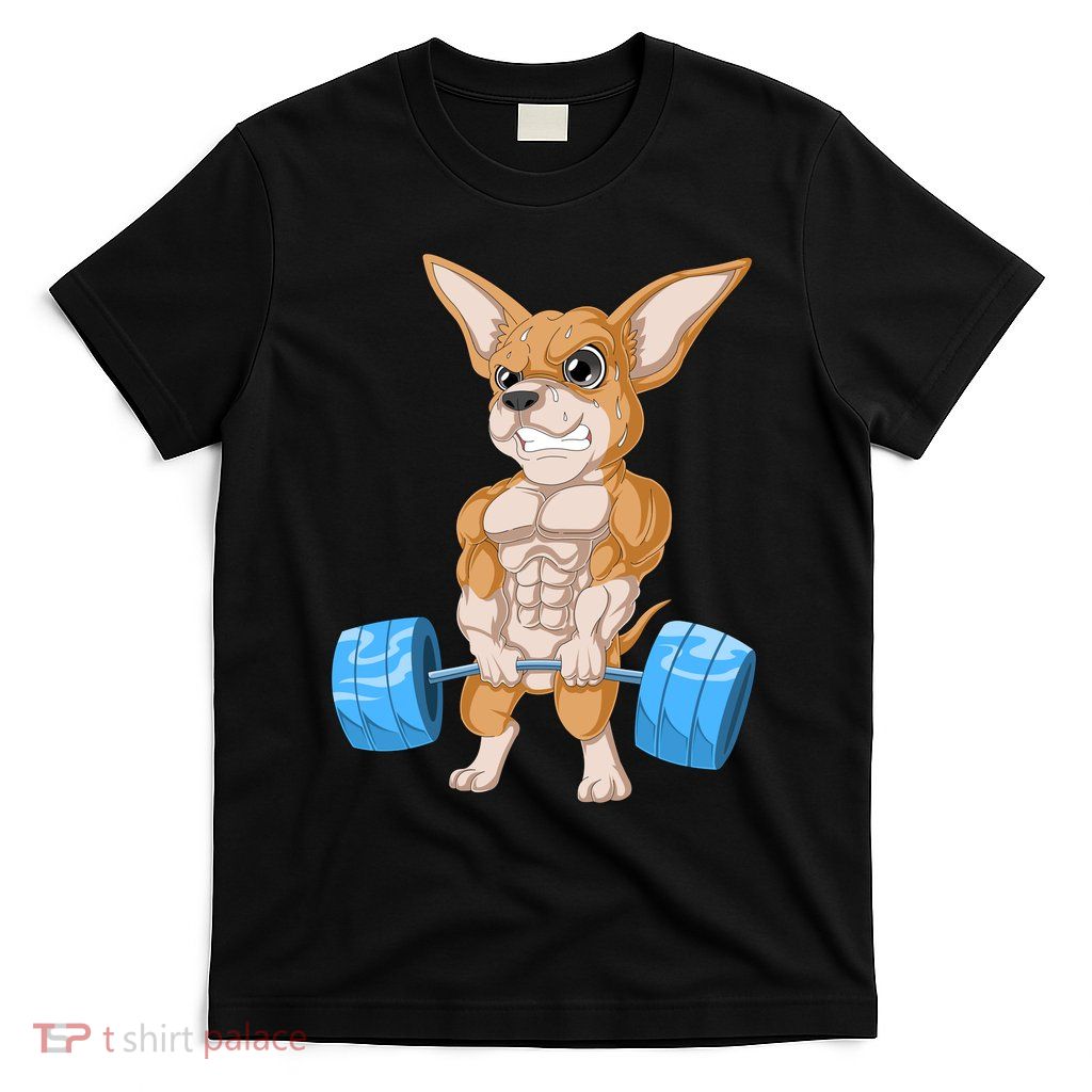Chihuahua Weightlifting T-Shirt