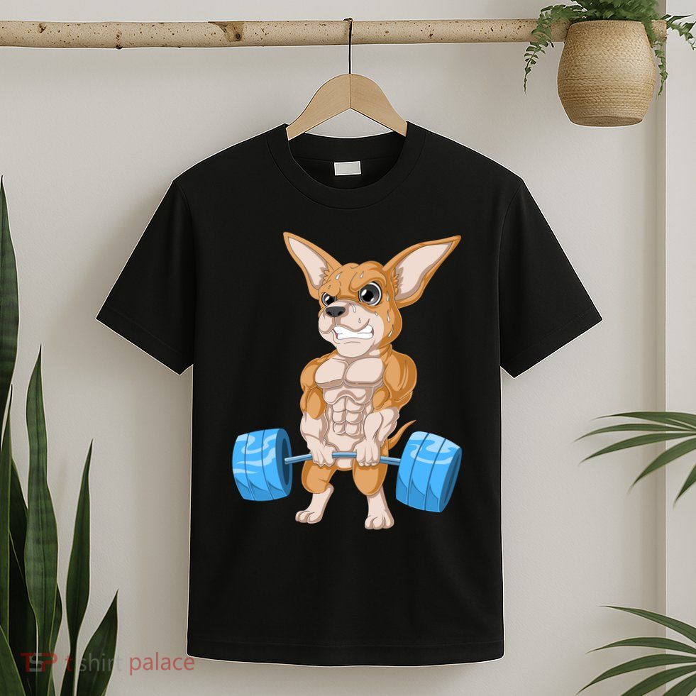 Chihuahua Weightlifting T-Shirt
