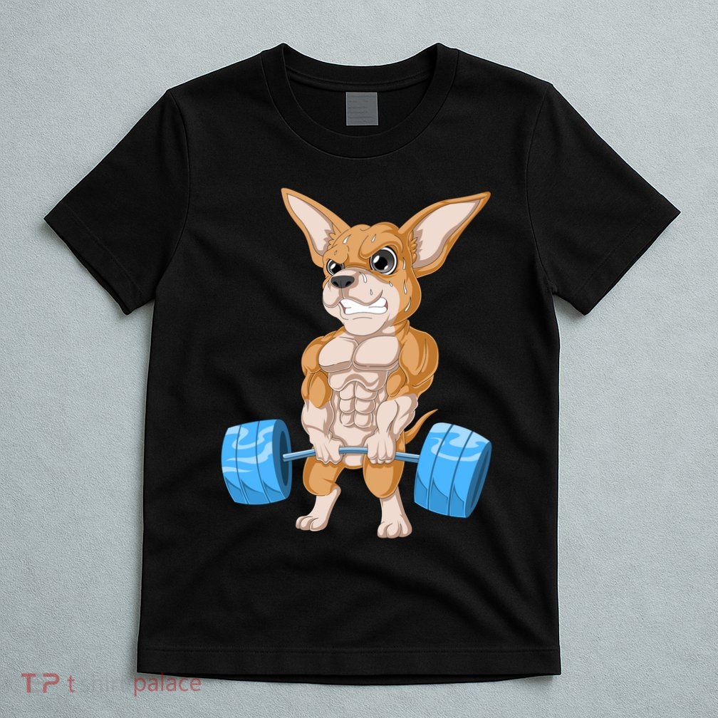Chihuahua Weightlifting T-Shirt