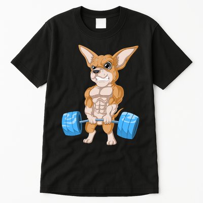 Chihuahua Weightlifting Tall T-Shirt