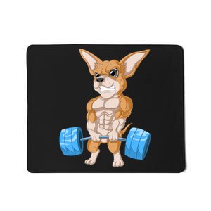 Chihuahua Weightlifting Mousepad