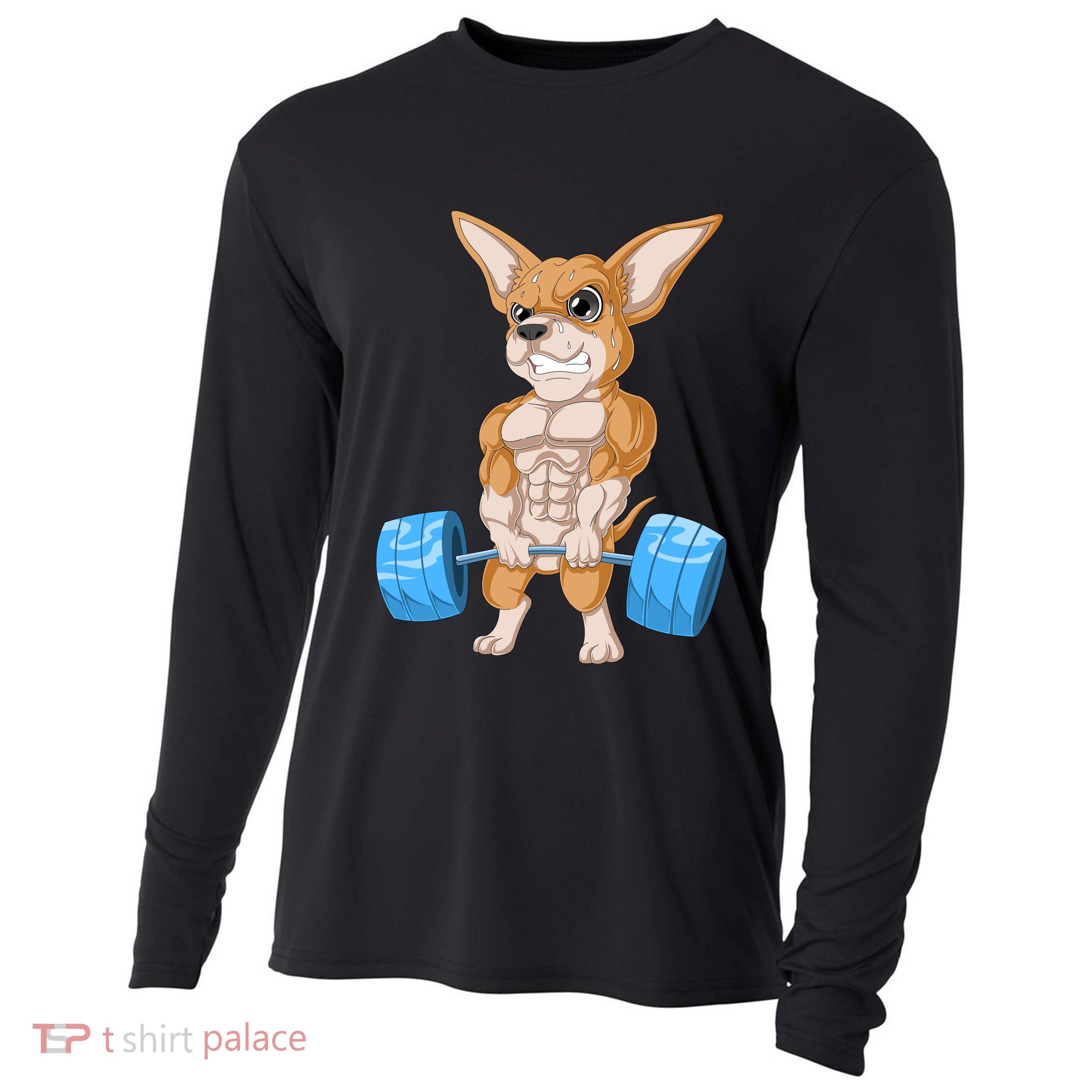 Chihuahua Weightlifting Cooling Performance Long Sleeve Crew