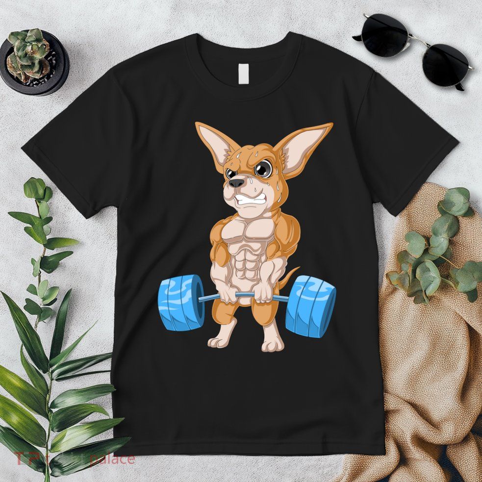 Chihuahua Weightlifting Premium T-Shirt
