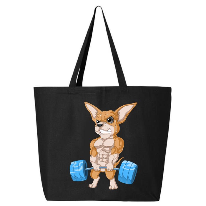 Chihuahua Weightlifting 25L Jumbo Tote