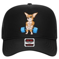 Chihuahua Weightlifting Trucker Hat