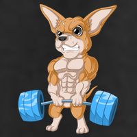 Chihuahua Weightlifting Trucker Hat