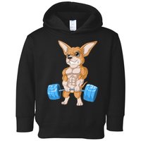 Chihuahua Weightlifting Toddler Hoodie