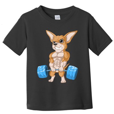 Chihuahua Weightlifting Toddler T-Shirt