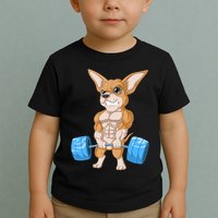 Chihuahua Weightlifting Toddler T-Shirt