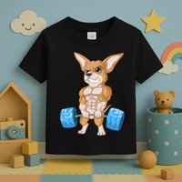 Chihuahua Weightlifting Toddler T-Shirt