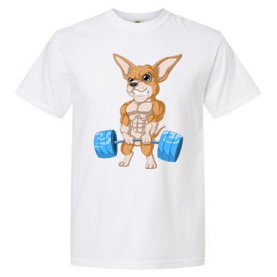 Chihuahua Weightlifting Garment-Dyed Heavyweight T-Shirt