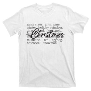 Christmas Words T-Shirt