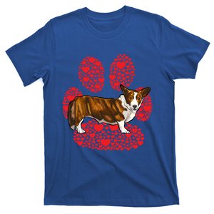 Cardigan Welsh Corgi Valentines Day Dog Love Paw Meaningful Gift T-Shirt