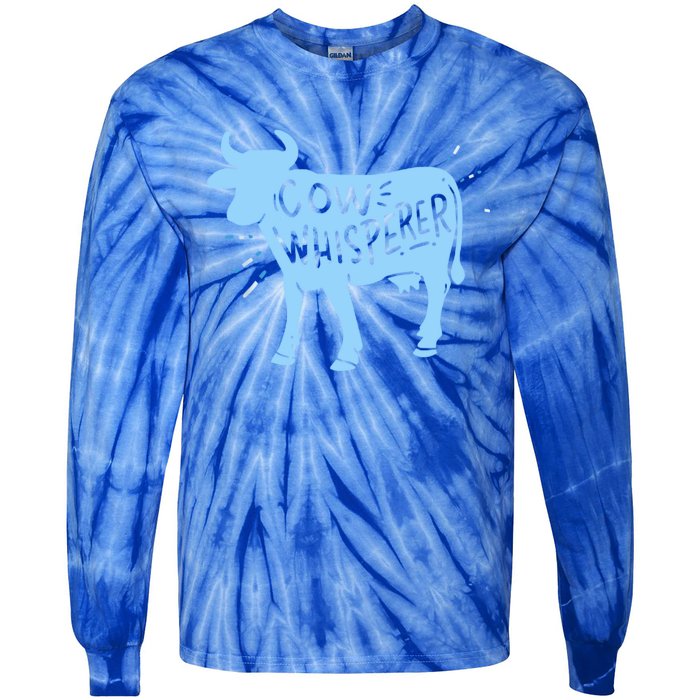 Cow Whisperer Cow Farmer & Rancher Cute Gift Tie-Dye Long Sleeve Shirt