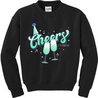 Cheers Wine Christmas Holiday Season Xmas Kids Sweatshirt