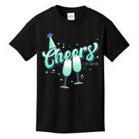 Cheers Wine Christmas Holiday Season Xmas Kids T-Shirt