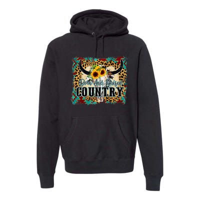 Country Western Cactus Sunflower Apparel Women Premium Hoodie