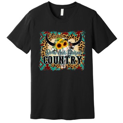 Country Western Cactus Sunflower Apparel Women Premium T-Shirt