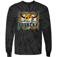 Country Western Cactus Sunflower Apparel Women Tie-Dye Long Sleeve Shirt