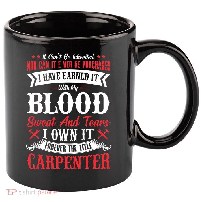 Carpenter Woodworking 11oz C Handle Ceramic Mug