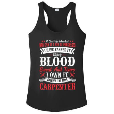 Carpenter Woodworking Ladies PosiCharge Competitor Racerback Tank