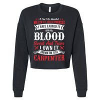 Carpenter Woodworking Cropped Pullover Crew