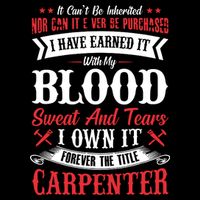 Carpenter Woodworking Cropped Pullover Crew