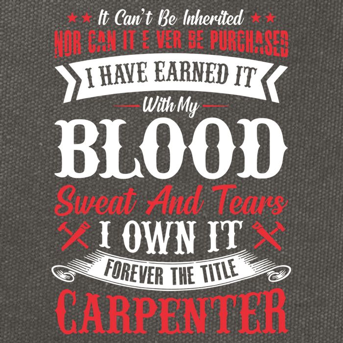 Carpenter Woodworking Cotton Canvas Backpack