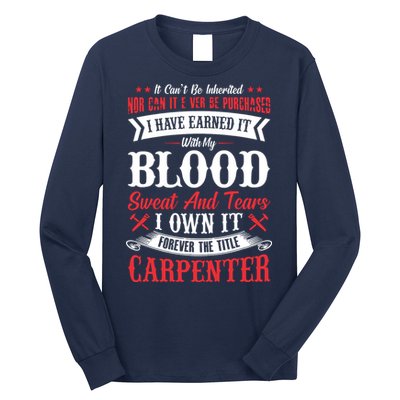 Carpenter Woodworking Long Sleeve Shirt