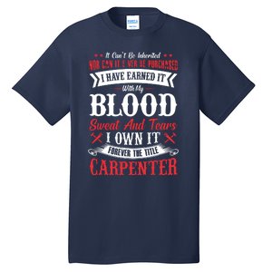 Carpenter Woodworking Tall T-Shirt