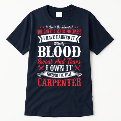 Carpenter Woodworking Tall T-Shirt