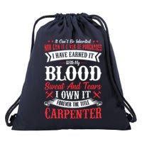 Carpenter Woodworking Drawstring Bag