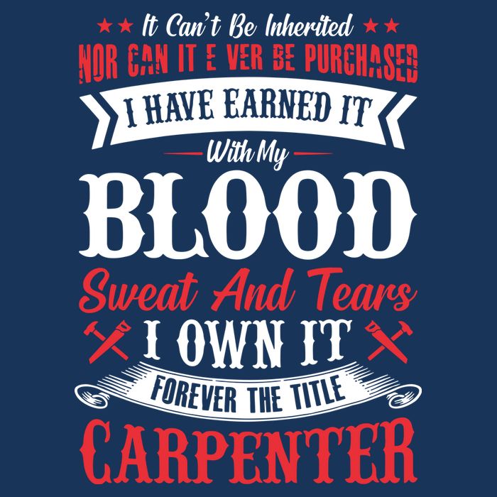 Carpenter Woodworking Drawstring Bag