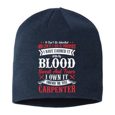 Carpenter Woodworking Sustainable Beanie