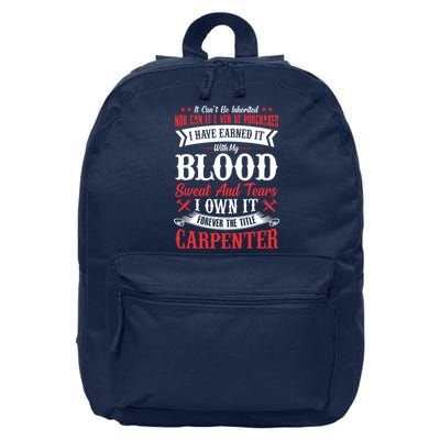 Carpenter Woodworking 16 in Basic Backpack