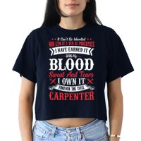 Carpenter Woodworking Crop Top