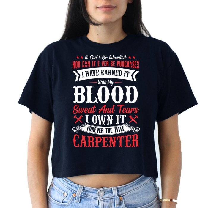 Carpenter Woodworking Crop Top