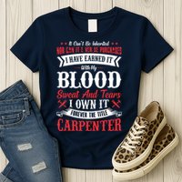 Carpenter Woodworking Womens T-Shirt