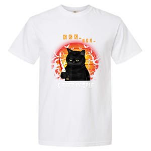 Creepy Witch Cat And Knife 6 Feet People Horrible Halloween Funny Gift Garment-Dyed Heavyweight T-Shirt