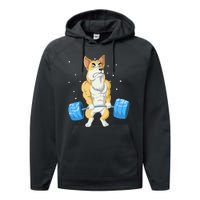 Corgi Weightlifting Performance Fleece Hoodie