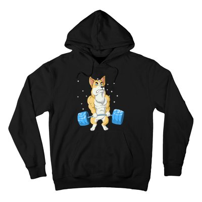 Corgi Weightlifting Hoodie