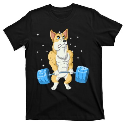 Corgi Weightlifting T-Shirt